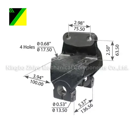 নমনীয় লোহা হারিয়ে ফেনা বিনিয়োগ কাস্টিং হ্যাঙ্গার সামনে